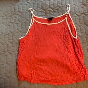 Red and white tank top